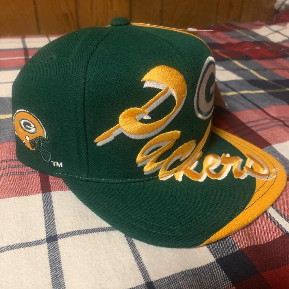 Vintage packers logo 7 snap back